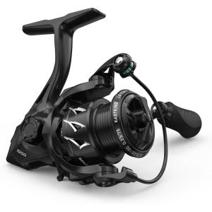 image:imageKastKing Spartacus II Plus Spinning Reel  IPX5 Waterproof FreshwaterSaltwater Fishing Reel 22LB Drag 521 Gear Ratio 71 Stainless Steel Bearings Instant AntiReverse Anodized Aluminum Spool1000