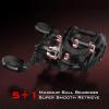 image:imageKastKing Brutus Baitcasting Fishing Reel Graphite Frame 721 Gear Ratio 51 Shielded StainlessSteel Ball Bearings10 Button Magnetic Braking System 176LB Carbon Fiber Drag Aluminum HandleLeft Handed721