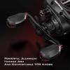 image:imageKastKing Brutus Baitcasting Fishing Reel Graphite Frame 721 Gear Ratio 51 Shielded StainlessSteel Ball Bearings10 Button Magnetic Braking System 176LB Carbon Fiber Drag Aluminum HandleLeft Handed721