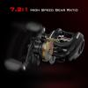 image:imageKastKing Brutus Baitcasting Fishing Reel Graphite Frame 721 Gear Ratio 51 Shielded StainlessSteel Ball Bearings10 Button Magnetic Braking System 176LB Carbon Fiber Drag Aluminum HandleLeft Handed721