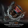 image:imageKastKing Kestrel Carbon Spinning and Ice Fishing Reel 1000 SFS Carbon Body lightweight and weighs 46 Oz Full carbon fiber frame 101 stainlesssteel double shielded Ball Bearings 621 Gear Ratio