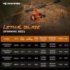 image:imageKastKing Lethal Blaze Spinning Fishing Reel 176LBs Max Drag 521 Gear Ratio UltraSmooth Freshwater amp Inshore Spinning Reel CNC Aluminum Spool Ideal for Bass amp Trout Fishing2000