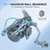 image:imageKastKing MegaJaws Elite Spinning Fishing Reel  621521 Gear Ratio Fishing Reel 395Lbs Max Drag Ultra Lightweight amp Powerful 101 Stainless BB for SaltwaterFreshwater Aerodynamic Reel RotorAPelagic BlueMegaJawsNyliPlex