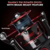 image:imageKastKing Sharky Baitfeeder III Spinning Reel 101 Shielded Stainless Steel BB  Carbon Fiber Drag for Live Liner Bait Fishing Action5000