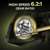 image:imageKastKing Sharky Spinning Reel  521 amp 621 Gear Ratios Carbon Fiber Drag 33395LB 101 Stainless Bearings Lightweight Nylitech Body Oversize Shaft for Saltwater amp Freshwater621Sharky X