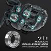 image:imageKastKing Spartacus II Baitcasting Fishing Reel 6oz Ultralight Baitcaster Reel Super Smooth with 176 LB Carbon Fiber Drag 721 Gear Ratio 39mm Palm Perfect Lower Profile DesignCRightBlack Rhino721