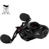 image:imageKastKing Spartacus II Baitcasting Fishing Reel 6oz Ultralight Baitcaster Reel Super Smooth with 176 LB Carbon Fiber Drag 721 Gear Ratio 39mm Palm Perfect Lower Profile DesignCRightBlack Rhino721