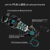 image:imageKastKing Spartacus II Baitcasting Fishing Reel 6oz Ultralight Baitcaster Reel Super Smooth with 176 LB Carbon Fiber Drag 721 Gear Ratio 39mm Palm Perfect Lower Profile DesignCRightBlack Rhino721