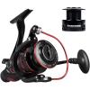 image:imageKastKing Sharky Baitfeeder III Spinning Reel 101 Shielded Stainless Steel BB  Carbon Fiber Drag for Live Liner Bait Fishing Action2000