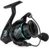 image:imageKastKing Verus Spinning Fishing Reel 2025 Model Ultra Lightweight 68oz Spinning Reel Aerodynamic Reel Rotor 621 Gear Ratio Up to 22lbs Max Drag EVA3A Cork Handle KnobsBlack