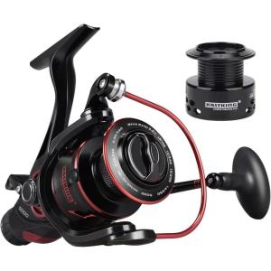 image:imageKastKing Sharky Baitfeeder III Spinning Reel 101 Shielded Stainless Steel BB  Carbon Fiber Drag for Live Liner Bait Fishing Action5000