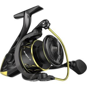 image:imageKastKing Sharky Spinning Reel  521 amp 621 Gear Ratios Carbon Fiber Drag 33395LB 101 Stainless Bearings Lightweight Nylitech Body Oversize Shaft for Saltwater amp Freshwater621Sharky X
