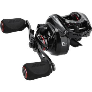image:imageKastKing Spartacus II Baitcasting Fishing Reel 6oz Ultralight Baitcaster Reel Super Smooth with 176 LB Carbon Fiber Drag 721 Gear Ratio 39mm Palm Perfect Lower Profile DesignCRightBlack Rhino721