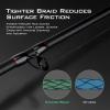 image:imageKastKing Hammer Braid Fishing Line  Abrasion Resistant Braided Line Made in The USA Thin Diameter Superline Line Endorsed by Bill Dance Tighter Diamond Braid Zero Stretch More Color FastB Black
