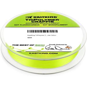 image:imageKastKing TriPolymer Crappie Advanced Monofilament Fishing Line Higher Strength Super Smooth Low Light Refraction TriExtrusion Advanced Mono Fishing line Highly Abrasion ResistantSUNRISE YELLOW