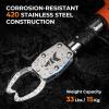 image:imageKastKing Paradox 11 Stainless Steel Lip Grip with Integrated Scale CorrosionResistant NonSlip Handle Swivel Jaws 32lbs Scale Design Durable Fishing Tool for Safe Easy Catch amp ReleaseB 11 Pistol Lip Grip