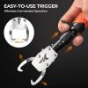 image:imageKastKing Paradox 11 Stainless Steel Lip Grip with Integrated Scale CorrosionResistant NonSlip Handle Swivel Jaws 32lbs Scale Design Durable Fishing Tool for Safe Easy Catch amp ReleaseC 11 Lip Grip with Scale