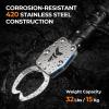 image:imageKastKing Paradox 11 Stainless Steel Lip Grip with Integrated Scale CorrosionResistant NonSlip Handle Swivel Jaws 32lbs Scale Design Durable Fishing Tool for Safe Easy Catch amp ReleaseC 11 Lip Grip with Scale