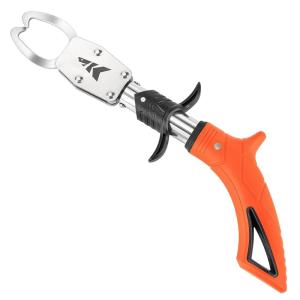 image:imageKastKing Paradox 11 Stainless Steel Lip Grip with Integrated Scale CorrosionResistant NonSlip Handle Swivel Jaws 32lbs Scale Design Durable Fishing Tool for Safe Easy Catch amp ReleaseB 11 Pistol Lip Grip