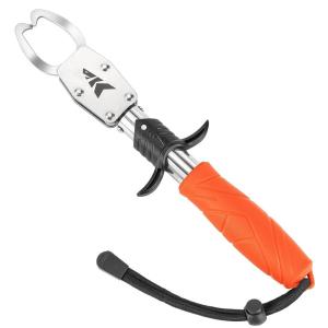 image:imageKastKing Paradox 11 Stainless Steel Lip Grip with Integrated Scale CorrosionResistant NonSlip Handle Swivel Jaws 32lbs Scale Design Durable Fishing Tool for Safe Easy Catch amp ReleaseA 9 Lip Grip