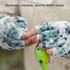 image:imageKastKing La Sal Fishing Gloves UPF50 Sun Gloves UV Protection Fingerless Gloves Men Women for Outdoor Kayaking Rowing Paddling Canoeing HuntingA Boulder Camo Ice