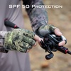 image:imageKastKing La Sal Fishing Gloves UPF50 Sun Gloves UV Protection Fingerless Gloves Men Women for Outdoor Kayaking Rowing Paddling Canoeing HuntingC Boulder Camo Origins