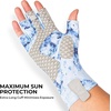 image:imageKastKing La Sal Fishing Gloves UPF50 Sun Gloves UV Protection Fingerless Gloves Men Women for Outdoor Kayaking Rowing Paddling Canoeing HuntingD Boulder Camo Bay