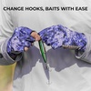 image:imageKastKing La Sal Fishing Gloves UPF50 Sun Gloves UV Protection Fingerless Gloves Men Women for Outdoor Kayaking Rowing Paddling Canoeing HuntingE Boulder Camo Royale