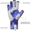 image:imageKastKing La Sal Fishing Gloves UPF50 Sun Gloves UV Protection Fingerless Gloves Men Women for Outdoor Kayaking Rowing Paddling Canoeing HuntingE Boulder Camo Royale