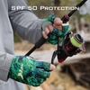 image:imageKastKing La Sal Fishing Gloves UPF50 Sun Gloves UV Protection Fingerless Gloves Men Women for Outdoor Kayaking Rowing Paddling Canoeing HuntingF Boulder Camo Aquarius
