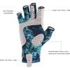 image:imageKastKing La Sal Fishing Gloves UPF50 Sun Gloves UV Protection Fingerless Gloves Men Women for Outdoor Kayaking Rowing Paddling Canoeing HuntingF Boulder Camo Aquarius