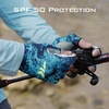 image:imageKastKing La Sal Fishing Gloves UPF50 Sun Gloves UV Protection Fingerless Gloves Men Women for Outdoor Kayaking Rowing Paddling Canoeing HuntingJ Boulder Camo Posidon