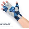 image:imageKastKing La Sal Fishing Gloves UPF50 Sun Gloves UV Protection Fingerless Gloves Men Women for Outdoor Kayaking Rowing Paddling Canoeing HuntingJ Boulder Camo Posidon