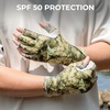 image:imageKastKing La Sal Fishing Gloves UPF50 Sun Gloves UV Protection Fingerless Gloves Men Women for Outdoor Kayaking Rowing Paddling Canoeing HuntingL Boulder Camo Tan