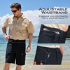 image:imageKastKing Rekon Mens Fishing Cargo Shorts Quick Dry Casual Hiking Shorts for Men Travel Golf Camping TacticalBlack Regular Fit