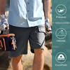 image:imageKastKing Rekon Mens Fishing Cargo Shorts Quick Dry Casual Hiking Shorts for Men Travel Golf Camping TacticalDark Gray