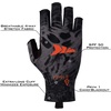 image:imageKastKing Sol Armis Sun Gloves UPF50 Fishing Gloves UV Protection Sun Protection for Outdoor Kayaking RowingB Blackout Prym1