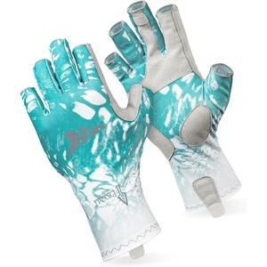 image:imageKastKing Sol Armis Sun Gloves UPF50 Fishing Gloves UV Protection Sun Protection for Outdoor Kayaking RowingG Turquoise Fizz Fade Prym1