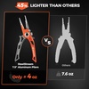 image:imageKastKing AlumaStream Finesse Fishing Tool Combo 75 Aluminum Saltwater Fishing Pliers Crossover Pliers Wacky amp Neko Rig Plier with ORing Storage Fishing Tool Combo Fishing Gifts for MenA75 Aluminum Plier