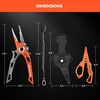 image:imageKastKing AlumaStream Finesse Fishing Tool Combo 75 Aluminum Saltwater Fishing Pliers Crossover Pliers Wacky amp Neko Rig Plier with ORing Storage Fishing Tool Combo Fishing Gifts for MenB75 Aluminum Plier  Wacky  Neko Rig Plier