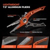 image:imageKastKing AlumaStream Finesse Fishing Tool Combo 75 Aluminum Saltwater Fishing Pliers Crossover Pliers Wacky amp Neko Rig Plier with ORing Storage Fishing Tool Combo Fishing Gifts for MenB75 Aluminum Plier  Wacky  Neko Rig Plier