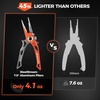 image:imageKastKing AlumaStream Finesse Fishing Tool Combo 75 Aluminum Saltwater Fishing Pliers Crossover Pliers Wacky amp Neko Rig Plier with ORing Storage Fishing Tool Combo Fishing Gifts for MenB75 Aluminum Plier  Wacky  Neko Rig Plier