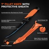 image:imageKastKing FieldLite Fishing Tool Set Camping Gear Set MultiFunction Outdoor Kit 5Mode LED Headlamp 75 Fishing Pliers 7 RazorSharp Knife 7 Filet Knife 5in1 Tactical BraceletA Fishing Tool Kit