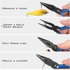 image:imageKastKing Intimidator Fishing Pliers Corrosion Resistant Polymer Coated Fishing Tools Tungsten Carbide Cutters Saltwater Resistant Fishing GearB5 Straight Nose