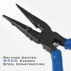 image:imageKastKing Intimidator Fishing Pliers Corrosion Resistant Polymer Coated Fishing Tools Tungsten Carbide Cutters Saltwater Resistant Fishing GearB5 Straight Nose