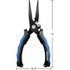 image:imageKastKing Intimidator Fishing Pliers Corrosion Resistant Polymer Coated Fishing Tools Tungsten Carbide Cutters Saltwater Resistant Fishing GearG7 Straight Nose W Braid Cutters  Heavy Duty