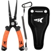 image:imageKastKing Speed Demon Pro Fishing Pliers 420 Stainless Steel Fishing Tools Saltwater Resistant Fishing Gear Tungsten Carbide Cutters Corrosion Resistant Coating SuperPolymer Grip HandlesB 85 Split Ring Nose