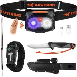 image:imageKastKing FieldLite Fishing Tool Set Camping Gear Set MultiFunction Outdoor Kit 5Mode LED Headlamp 75 Fishing Pliers 7 RazorSharp Knife 7 Filet Knife 5in1 Tactical BraceletB Camping Tool Kit
