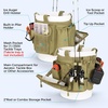 image:imageKastKing Karryall Fishing Bucket Organizer for 5 Gallon Bucket Ice Fishing Tackle Bag with Adjustable Buckle Rod amp Plier Holder and MultiPockets for Fishing Gear amp Accessories StorageKhakiKhaki