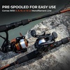 image:imageKastKing Brent Chapman Baitcasting Reel and Rod Combo Tailored Tackle Kits Prespooled Design IM6 Graphite 2Pc Blanks 5  1 Ball Bearings Aluminum Oxide Ringed Stainless Steel Guides EVA HandlesSpin68 M 2000 Reel Finesse Spin Kit